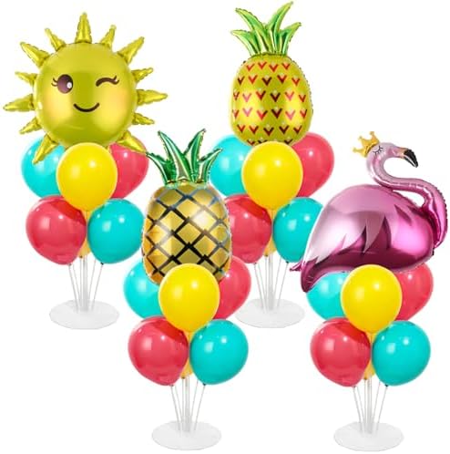 Naozinebi 4 Sets Tropical Birthday Party Balloons Stand Kit Party Decor by Naozinebi