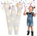 3FT Marquee Letters, Large Light Up Letters W for Party Decor by MerryMosaics