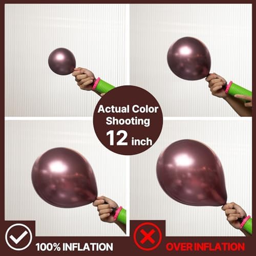 PartyWoo Copper Bronze Balloons 50pcs Metallic Brown Color 12 Inch - Image 3