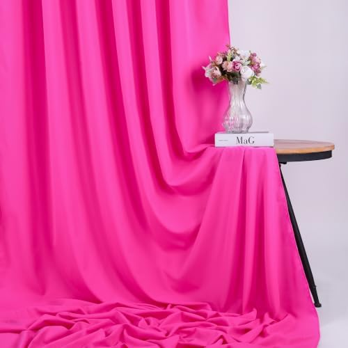 Fuchsia Backdrop Curtains 20ftx10ft Birthday Polyester Photo Drapes - Image 7