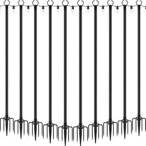 AILBTON 10 Pack 10Ft String Light Poles by AILBTON