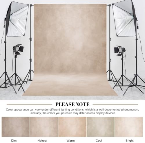 Abstract Photography Backdrop for Photoshoot 6x8ft, Beige,No Stand - Image 2