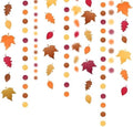Cheerland Fall Leaf Garlands Thanksgiving Party Decorations Maple Banner Backdrop Hanging Decor Streamer for Woody Birthday Classroom Picnic Wedding Baby Shower Autumn Harvest Woodland Party Supplies by Cheerland