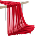 20 Yard Chiffon Fabrics, 44" Wide, Lightweight, Sheer – Red by MDS