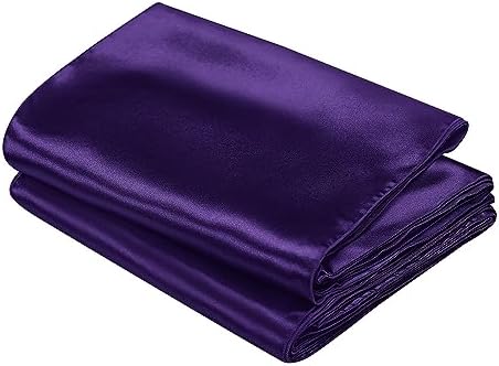 SiinvdaBZX 4 Pcs Purple Satin Table Runner 12 x 108 inches Long - Image 7