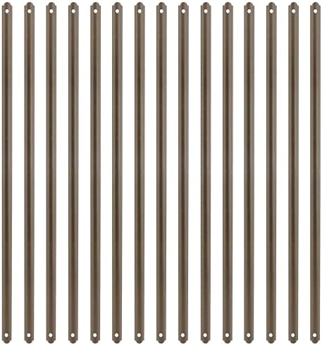 Myard 29-1/2'' Iron Heavy-Duty Deck Balusters, Flat Straight, Bronze by Myard