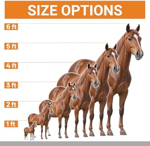 Horse 5FT Life Size Cardboard Cutout, 1PC, for Birthday Party - Image 2
