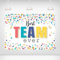 Best Team Ever Backdrop Office Decor 5x3 Ft by Printspree