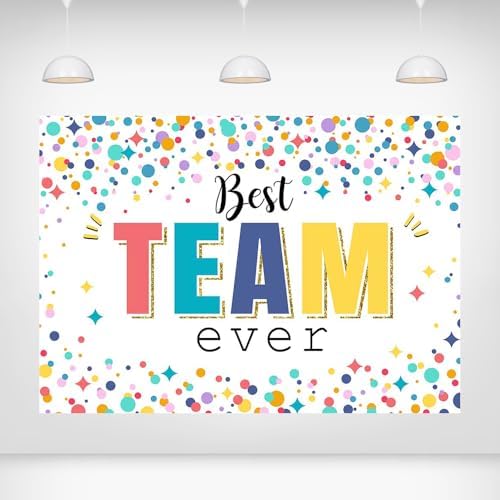 Best Team Ever Backdrop Office Decor 5x3 Ft by Printspree