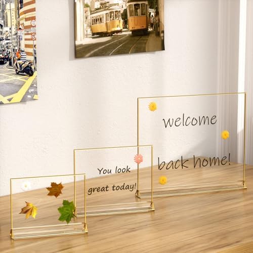 NIUBEE 5x7 Acrylic Sign Holder, Picture Frame, Wedding Table Numbers, 6pack - Image 6