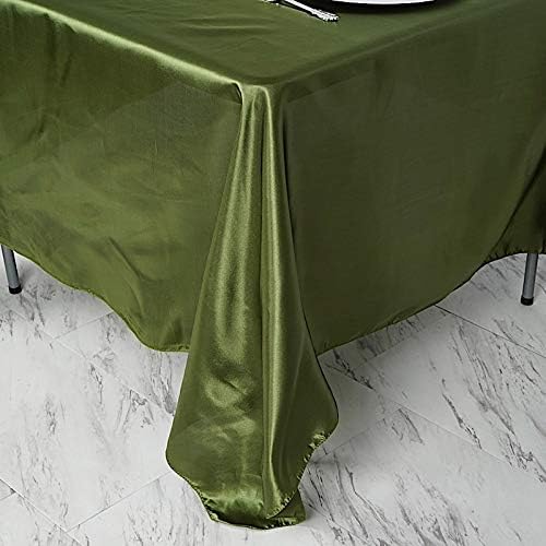10 pcs 72x72 inch Willow Green Square Tablecloth Satin Fabric Overlays Linens | Table Cloths Cover for Wedding Party Banquet Reception Events Decoration Kitchen Dining Events Kitchen Dining - Image 2
