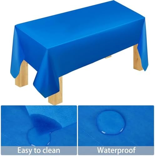 229PCS Blue Party Supplies Set Disposable Paper Plates Cups - Image 3