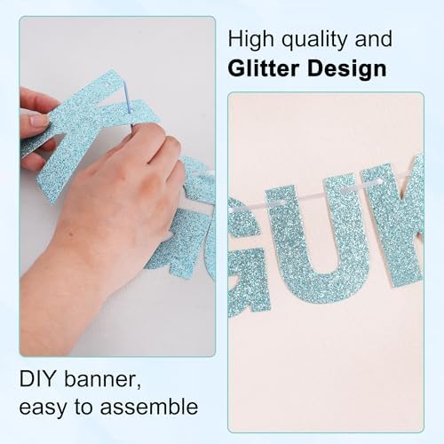 BEISHIDA Light Blue 116 PCS A-Z DIY Letter Custom Banner Party Decor - Image 2