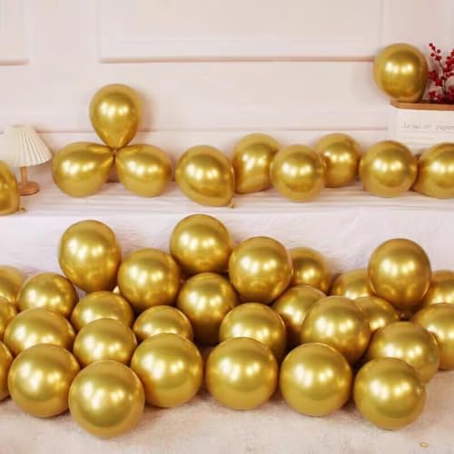 400 Pack Gold Balloons 5 Inch Metallic Chrome Gold Latex Small Balloon for Birthday Wedding Bridal Baby Shower Supplies Graduation Party Decorations - Image 4