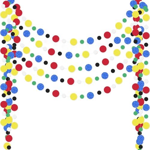 Outus 5 Pieces Dot Garland Banner Hanging, Classic Color by Outus