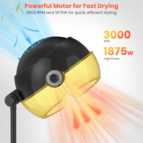 TASALON Ionic Hooded Hair Dryer for Home, Portable Hooded Dryer for Women - Image 5