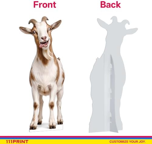 Funny Goat Life Size Cardboard Cutout Standee, 3FT - Image 3