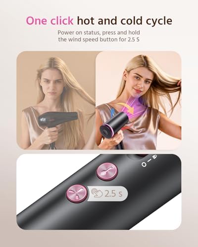 Hair Dryer, 1800W Ionic Hair Dryer with Smart Mode (Baby/Men/Women) - Image 6
