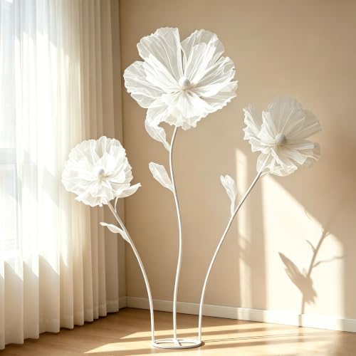 5.6 Ft Giant Flowers for Decoration, Big Artificial Silk Flower by YOFNIRG