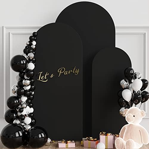 Wokceer Arch Backdrop Cover 6FT,5FT,4FT Black Arch Cover Stretchy Backdrop - Image 3