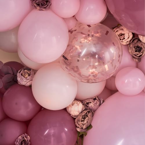 PartyWoo Dusty Pink Balloon Arch Kit 140pcs Different Sizes 18 12 10 5 Inch - Image 5