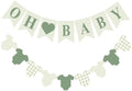 Hahafelt Baby Banner for Baby Shower Decorations, Green by Hahafelt
