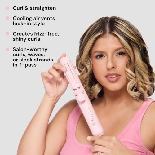 L’Ange Hair Le Duo Standard 360° Airflow Styler | Curl & Straighten with One Tool | 3.5" Snag-Free Titanium Plates | Cooling Air Vents to Set Curls | Adjustable Temp & Auto Shut-Off | Blush - Image 5