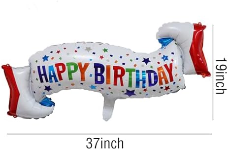 Happy Birthday Balloons Colorful Birthday Balloon Banner for Birthday Decorations Supplies - Image 2