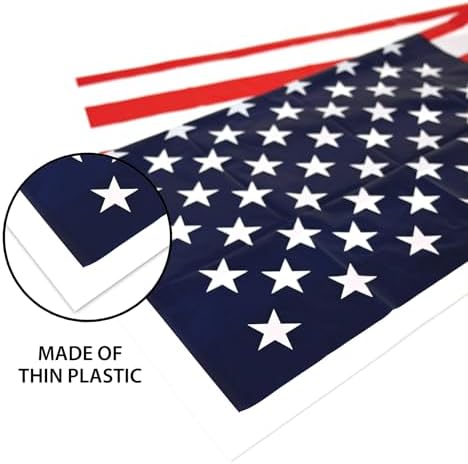 Beistle American Flag Door Cover, 30 by 5-Feet,Red/White/Blue - Image 4