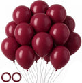 Voircoloria 105pcs Burgundy Maroon Party Latex Balloons, 12inch by Voircoloria
