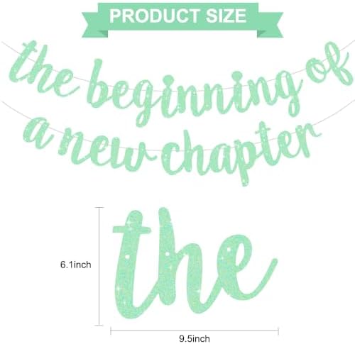 BEISHIDA Light Green Pre-Strung The Beginning of A New Chapter Banner - Image 2