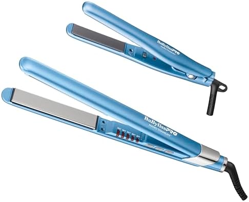 BabylissPRO Nano Titanium Ultra-Sleek Hair Straightener, Flat Iron for All Hair Types by Unknown