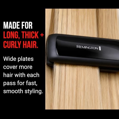 REMINGTON 1.75" Anti-Static Hair Straightener, Wide Professional Flat Iron - Image 6