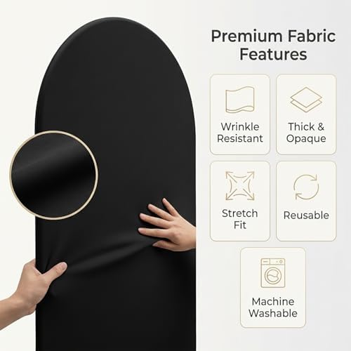 Black Arch Backdrop Cover Set of 2, 7.2FT& 6FT - Image 2