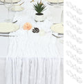 8 Pack White Cheesecloth Table Runner 17x108 inch Boho Gauze Cheese Cloth Table Runners for Wedding Party Baby Bridal Shower Home Decor by Unknown