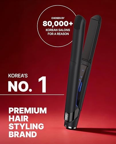 GLAMPALM GlamMuse 1" All-Ceramic Flat Iron | Korea's No.1 Hair Straightener - Image 2