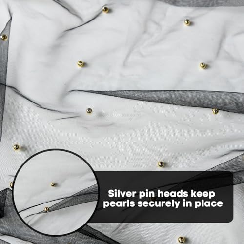 Artoid Mode 6-Pack Pearl Black Gauze Table Runner 10FT Home Decor - Image 6