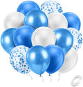Ainiv 15PCS Blue Balloons, 12inch Thicken Party Balloons with Ribbon by Ainiv