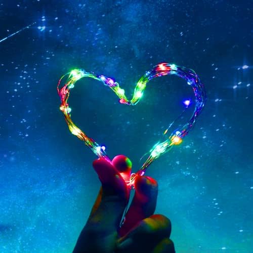 SmilingTown Christmas Fairy Lights Battery Operated-15 Packs 20 LED 6.6FT Silver Wire String Lights Firefly Starry Lights for DIY Custom Wedding Party Table Centerpiece Decoration (Multicolor) - Image 5