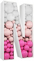 3FT DIY Mosaic Balloon Letter N Frame, Fillable Party Backdrop Decor by JW+Passion+-+Premium+Quality%2C+Made+With+Passion