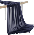 80 Yard Chiffon Fabrics, 44" Wide, Lightweight, Sheer – Navy Blue by MDS