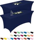 Pureegg Spandex Tablecloth 6ft 2 Pack Navy Blue by Pureegg