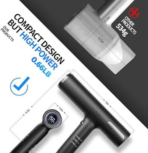 Lanvier Hair Dryer with Diffuser, Professional Ionic Blow Dryer for Women - Image 3