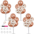 TONIFUL 4 Set Rose Gold Balloons Stand Balloon Centerpiece for Table Decor by TONIFUL