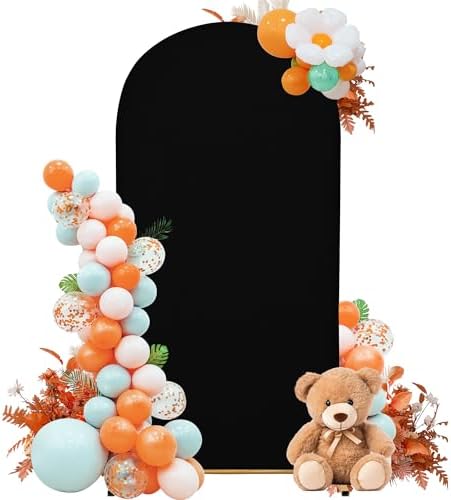 5FT Wedding Arch Cover – Stretchy Spandex Fabric Backdrop for Arch Stand by SUKAIKEQA