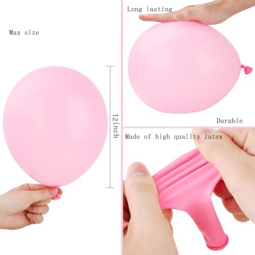 400 Pack Pastel Balloons 12 Inch Candy Colored Multicolor Rainbow Assorted Colors Macaron Latex Bulk Balloon 12 Kinds Colorful for Birthday Wedding Bridal Baby Shower Supplies Party Decorations - Image 4