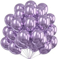 PartyWoo Metallic Purple Balloons 50pcs Chrome Purple Color 12 Inch by PartyWoo