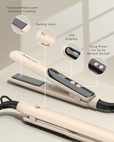 ANNLARY Mini Hair Straightener, Portable Flat Iron for Travel - Image 7