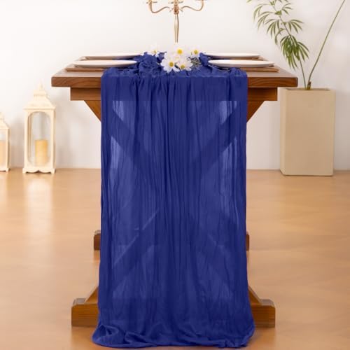 Cheesecloth Table Runner Fall Boho Wedding Birthday Party Home Decor - Image 2
