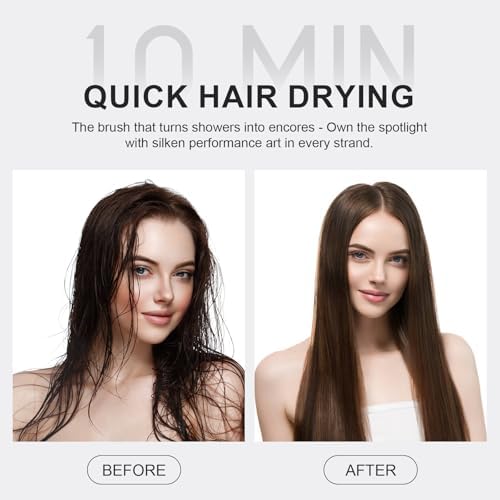 Travel Dual Voltage Hair Dryer Brush and Styler, 110-240V Auto Dual Voltage - Image 5